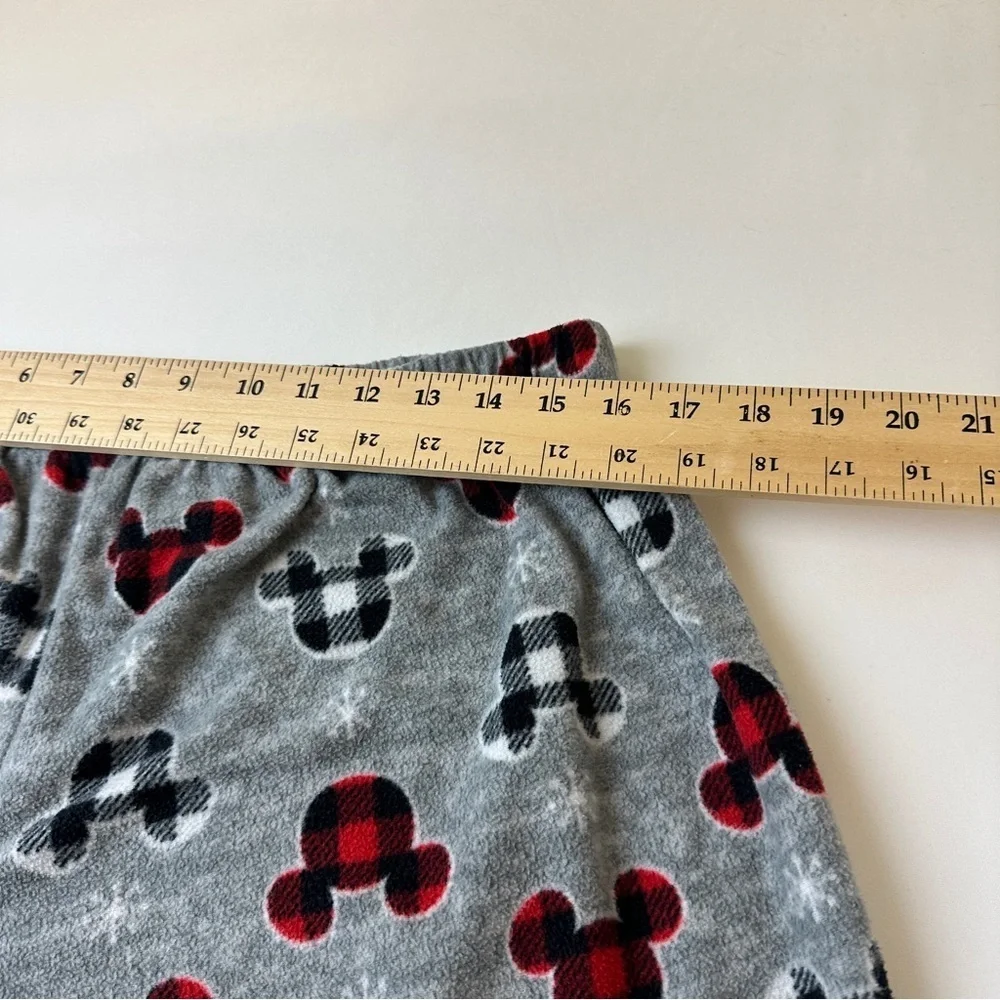 Disney Pajama Pants Womens XL Mickey Mouse Fleece Lounge Sleepwear Plaid Pajama - Picture 5 of 8
